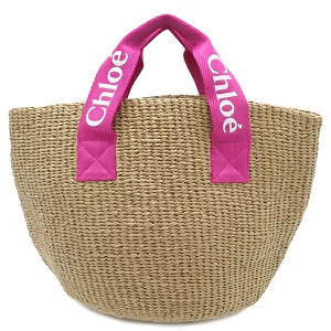 Chloe handbag basket bag brown pink Mifuko collaboration
